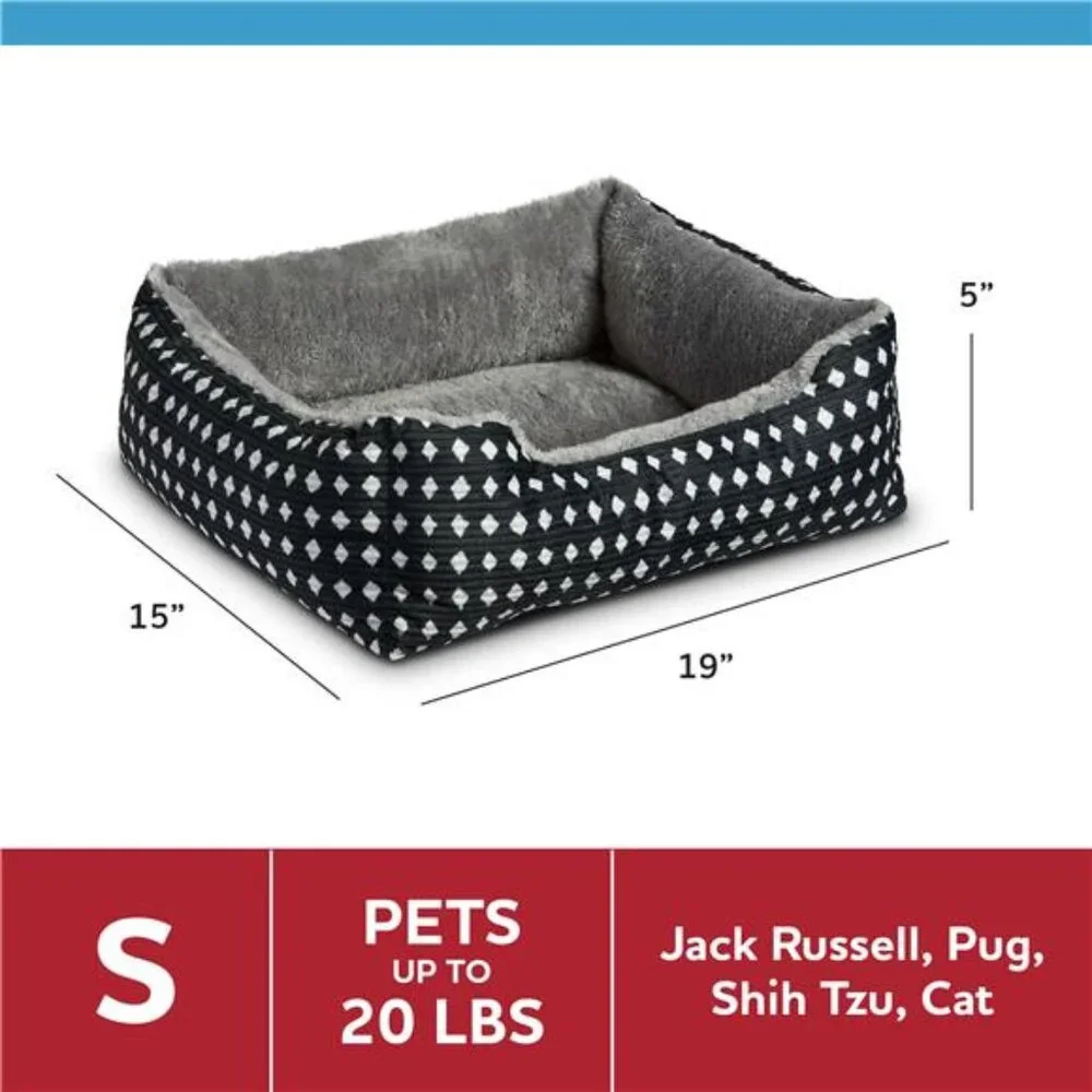 Small Dog or Cat Bed, Black 19